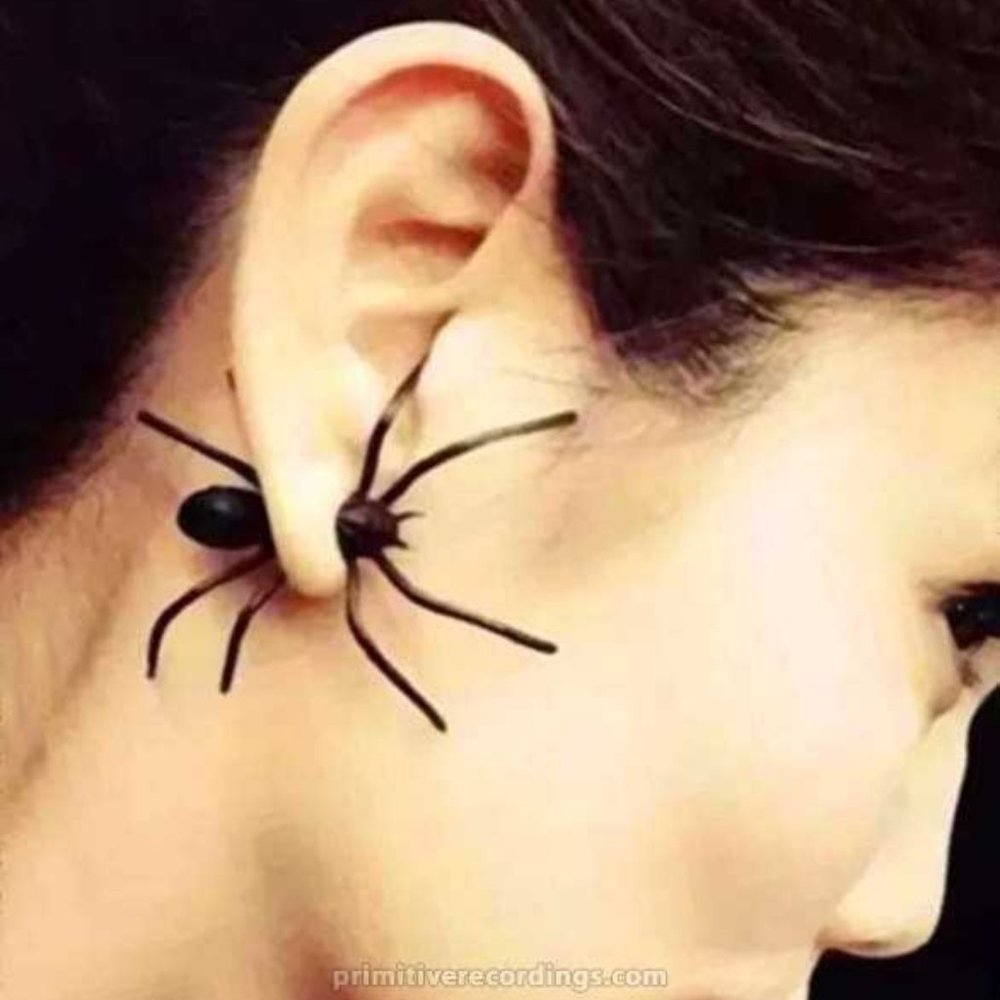 Boutique Black Spider Earring